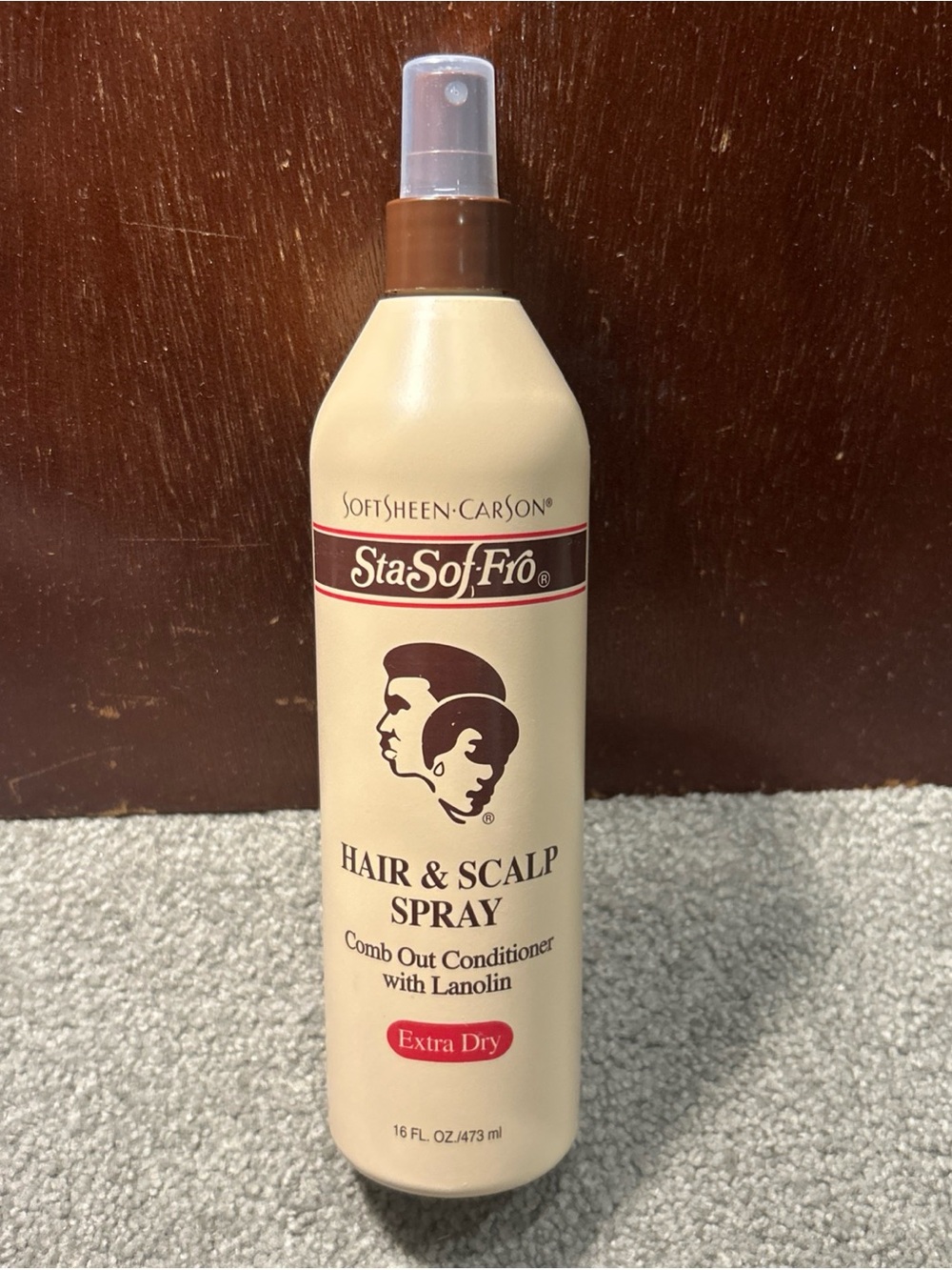 SoftSheen Carson Sta-Sof-Fro Hair & Scalp Spray Comb Out Conditioner 16oz